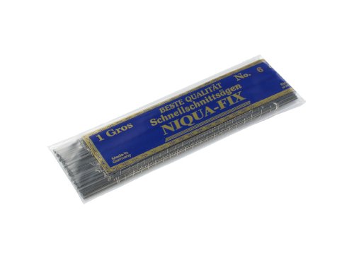 Laubsägeblätter NIQUA FIX GELB Holzlaubsägeblätter Nr: 3 Abmessung 0,34 mm x 0,80 mm Dutzend