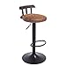 Produktbild X_love Frühstück Küche Barhocker Retro Counter Pub Chair 360 ° Schwenkhöhe einstellbar (60~80 cm) Max Load 120kg Soft Seat