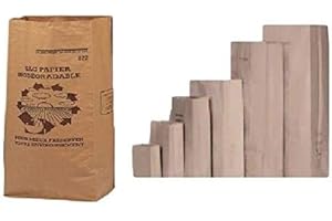 UNIVERS GRAPHIQUE lot de 10 Sacs 30 Litres 1 FEUILLE déchets verts et organiques en papier kraft biodégradable compatible compost , petit sac pour dechets verts , sac jardin ramassage herbe, végétal compostable pour des poids légers et matiére non pointue