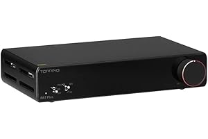 FANMUSIC TOPPING PA7 Fully Balanced Amplificatore di Potenza, 210W x 210W Classe D Amplificatore, Ingressi XLR/RCA/TRS Home Desktop Audio Amps (Nero, PA7 Versione)