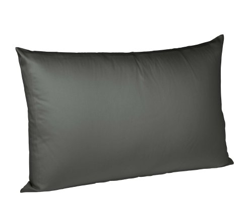 fleuresse Kissenbezug 9100-9031 colours, Mako Satin, 40x60 cm, 100% Baumwolle, graphit