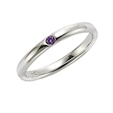Angenehmer Tragekomfort jamelli Damen-Ring 925 Silber rhodiniert Amethyst lila Rundschliff Gr. 56 (17.8) - 273271077J-058