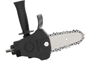 FANSHENG Chainsaw Adapter for Drill, Alloy Steel Mini Portable Drill Chainsaw Attachment for 6-13 mm 3 Jaw Chuck Electric Drill, Chainsaw Converter Accessories for Gardening