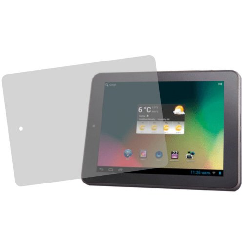 2x Entspiegelnde Displayschutzfolie von 4ProTec für Intenso TAB 814 - Nahezu blendfreie Antireflexfolie
