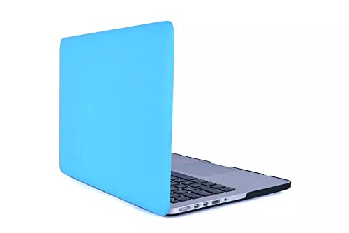 HASESS MacBook Pro 13.3 mit Retina Hülle - Premium PU-Leder Coated Harte Schale Abdeckung für Apple MacBook Pro 13.3" A1425 A1502 Retina + Klar TPU EU/UK Tastatur Abdeckung + Klar LCD-Schirm-Schutz - Blau