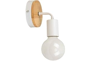 PETITES ECREVISSES Modern Applique Murale Métal Industrielle Loft Lampe Murale Creative luminaire E27 40W Lampe de lecture Lampe de chevet pour Chambre à Coucher Couloir Escalier (Blanc)