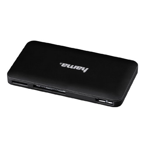 Hama Kartenleser „Slim“, UDMA/UHS-I fähig, (u.a. microSD/SDHC, SD/SDHC, CF Typ I, MMC, USB 3.0), schwarz gummiert - 7