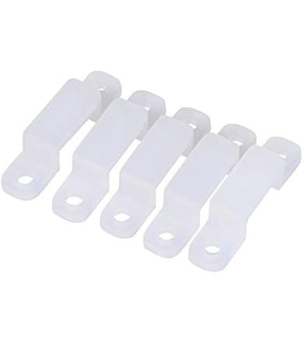 Lot De 10 Clips De Fixation Pour Bande LED - Transparents, étanches, Adhésif Fort - Pour Cuisine, Déco, Noël, Extérieur