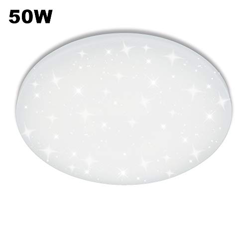 VGO® 50W Lampada da Soffitto a LED luce Stellare Fredda Bianca Cielo Stellato Rotonda a Parete Bagno Adatto
