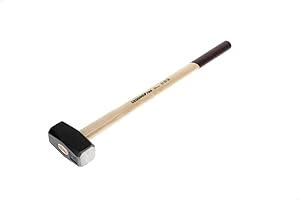 GEDORE red Mazo con empuñadura de madera, Peso de la cabeza 5000 g, Martillo con mango de madera de fresno, Herramienta, Forjado, Cuña circular, R92200083
