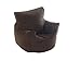 Kiddies Bean Bag Seat Arm Chair With Beans Chocolate