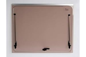 NRF SRL Vetro di ricambio 868x382 per finestra camper Seitz 900x450 - colore Bronzo - compresi accessori