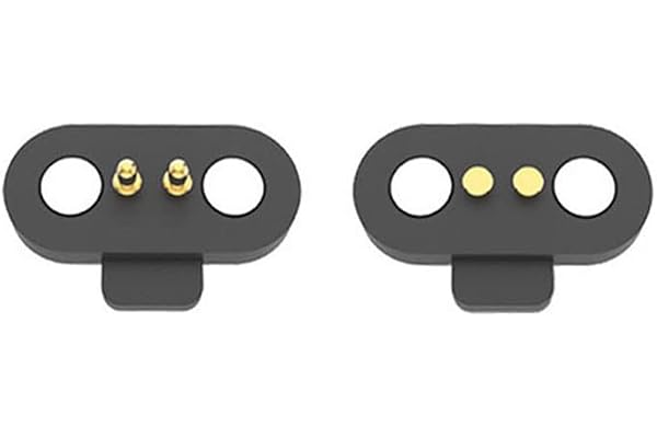1 par fjäderbelastning magnetiska pogo-stiftsanslutningar, 2/3/4/5-stifts stigning 2,5 mm DC hane hona fjäderbelastad laddningssond lödström laddningsstift kontakt DC eluttag 60 g elastisk kraft (2 stift)