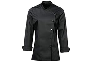 Uniformates Giacca da cuoco a manica lunga da donna e divisa da chef per maestri chef e pizzaioli