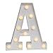 Produktbild LED Alphabet leuchtet Threecat® Letter Alphabet LED-Lichter Alphabet-Buchstabe batteriebetriebenem Warmes Licht Weiß