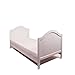 NEW BEAUTIFUL PINE WOOD WHITE TEDDY BABY COT BED / JUNIOR BED + QUALITY FIBRE MATTRESS 4'' - 10cm THICK