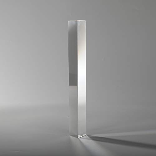 Followsun 6"/15cm Vetro Ottico Triplo Prisma Triangolare Spettro di Luce per Insegnamento di Science Classroom e Fotografia dell'arcobaleno