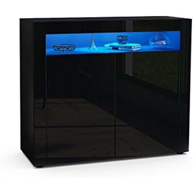 Suchergebnis auf Amazon.de für: schwarze kommode schrank mit türen und