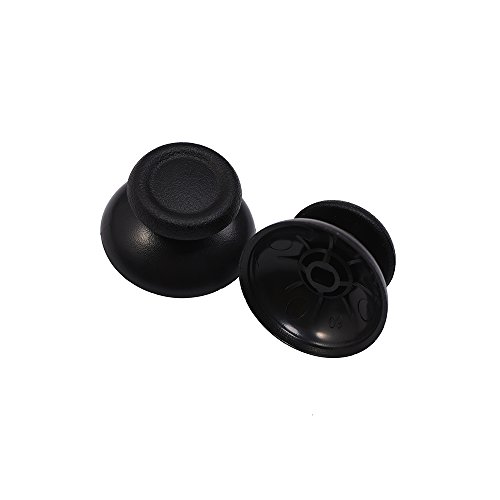 Keriber L2 R2 L1 R1 Gatillo Repuestos de Reemplazo con 8 Botones de Joystick Analogico Packsilicone Pulgar Stick Grips Tapa para PS4 Controladores  Negro