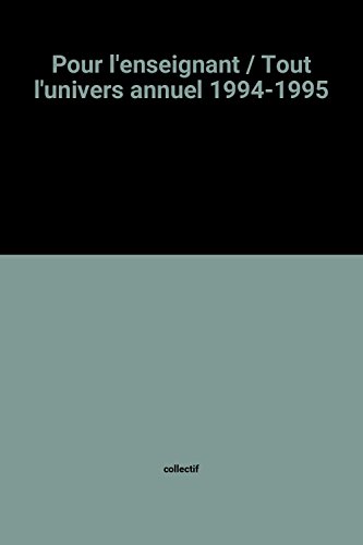 couverture de : Tout l'univers - 1994-1995