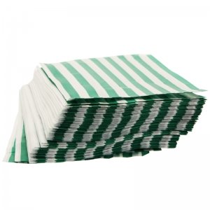 Green Small Candy Stripe Sweet Bags
