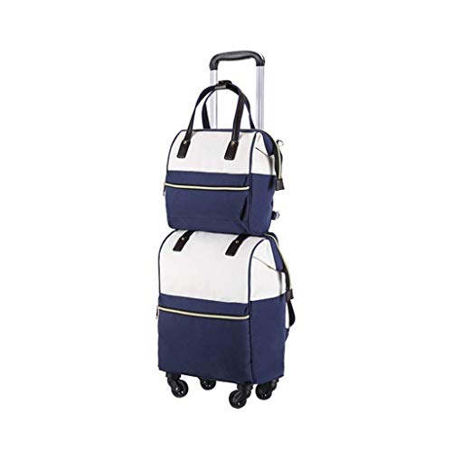 Preisvergleich Produktbild Nosterappou Tragbarer, abgenutzter, abriebfester Oxford-Tuch, tragbarer Trolley, leises Universalrad, komfortables ergonomisches Handdesign, einfache und exquisite Trolley-Tasche, leicht und bequem, R