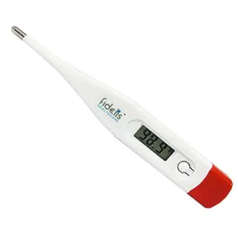 Fidelis Healthcare Digital Thermometer One Touch Operations Oral and Underarm for Kids and Adult | 1 Year Warranty, DTM04