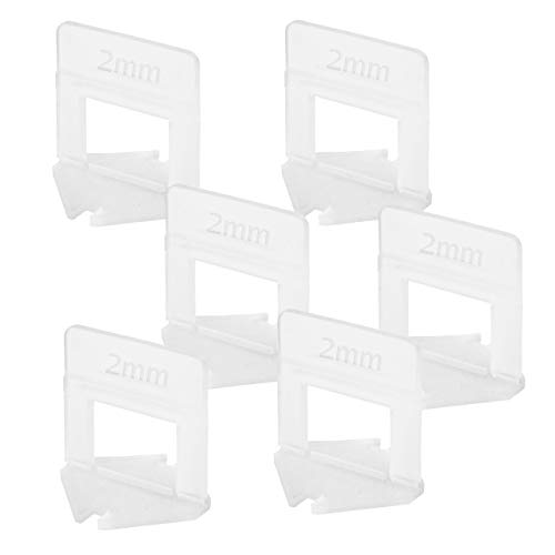 Lantelme Lot de 250 Train pattes carrelage Largeur de joint 2 mm plaque Hauteur 3-15 mm, 4826