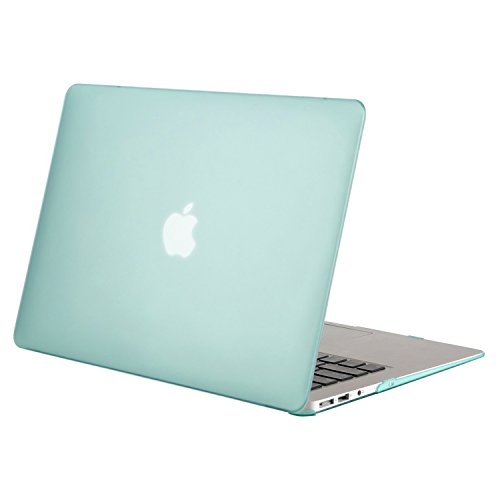 MOSISO MacBook Air 13 H  lle - Ultra Slim Hochwertige Plastik Hartschale Tasche Schutzh  lle Snap Case f  r MacBook Air 13 Zoll  A1466 A1369   Gr  n