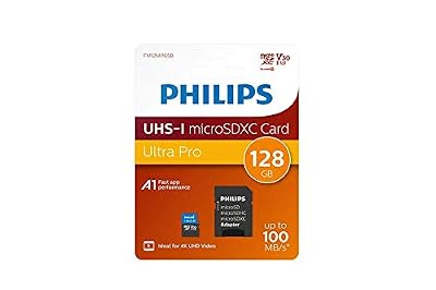 Philips Micro SDXC Card 128Go Class 10 Adaptateur UHS-I U3 4K