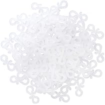 Lot De 50 Mini Crochets De Gouttière Transparents En Plastique Résistant Aux Intempéries Pour Lumières Extérieures, Pinces En S Transparentes Pour Décorations De Noël, Guirlandes Lumineuses