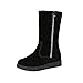 Produktbild Stiefel Damen, LANSKIRT Flache Low Zipper Middle Tube Stiefel Stiefeletten Halbschaft Stiefel Plateau Blockabsatz Knöchelhohe Stiefel Boot Sandalen Sneakers Schuhe