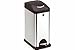 Produktbild Iris einfach 2397i Recycling Bin, 15L, Pedal System, das die Cube Schutzhülle offen/geschlossen bis New pulsacion, 21.6 x 34 x 48,5 cm. INOX.