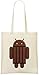 Produktbild Kit Kat haftet Android - Kit Kat Sticks Android Custom Printed Grocery Tote Bag - 100% Soft Cotton - Eco-Friendly & Stylish Handbag For Everyday Use - Custom Shoulder Bags