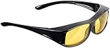 PEARL Nachtbrille: Überzieh-Nachtsichtbrille "Night Vision Pro" für Brillenträger