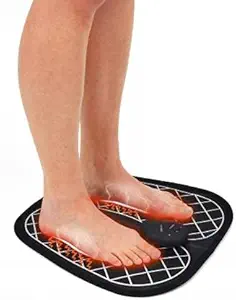 MR Sales Adjustable 6 Vibration Modes 10 Frequency Feet Muscle Massage Machine EMS Foot Massager Pad Feet Muscle Massage Mat Massager (Jetta Maroon)