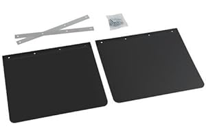 MSA Truck Van 40x30cm Lorry Truck RUBBER MUDFLAPS Mud Flap PAIR With Fittings Small