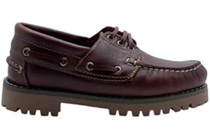 BENAVENTE Nauticos DE Piel Cordones Camel NIÑO