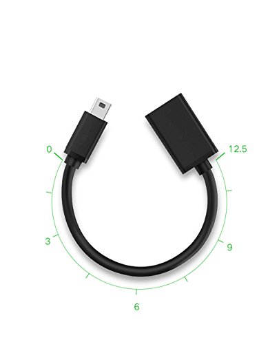 Yuchen Mini c  ble USB OTG pour appareils photo num  riques       USB A femelle vers mini USB B 5  broches m  le c  ble adaptateur