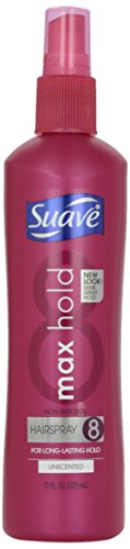 Suave Non Aerosol Spray Maximum Hold Unscented Hairspray, 11 oz by Suave