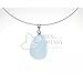 Produktbild Kettenanhänger TROMMELSTEIN aus AQUAMARIN