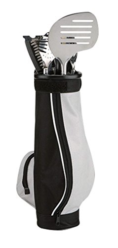 Grillbesteck Edelstahl 7 teilig BBQ Zubehör Bratenwender + Zange + Grillpinsel Edelstahl Caddytasche plus Zubehör Grillset - 2