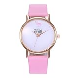 Armbanduhren Mode-Accessoires, Frauen M?dchen Flamingo Quarz Analog Nein Anzahl Runden Zifferblatt Armbanduhr - Rosa