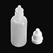 10 ml White Plastic Empty Squeezable Dropper Bottles Eye Liquid Ejuice Empty Dropper(Bottle+Tip cap+cap) (50)