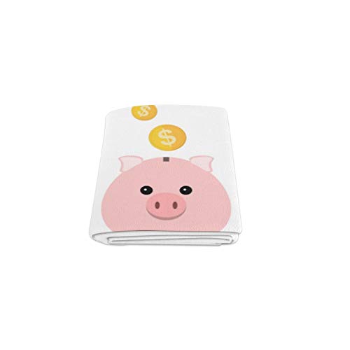 Reopx Pink Pig Piggy Bank Money Custom Winter Lightweighted Comfortable Fur Fuzzy Super Soft Fleece Couch Sofa And Bed Throw Blanket For Baby Women Size 40x50 Inch Machine Washable