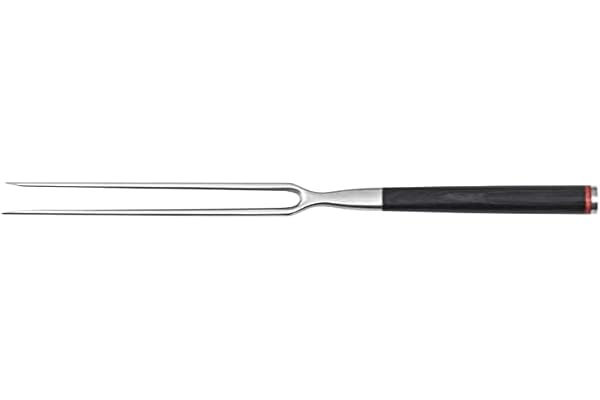 KOTAI | Fourchette à Découper | Fourchette à Viande ou BBQ | Faite à la Main en Acier Inoxydable | Résistante à la Rouille et Parfaitement Équilibrée pour Confort et Sécurité | Manche en Pakkawood