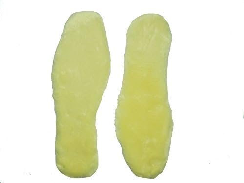 Warmie Sheepskin Lambswool Blended Shoe Insoles | Durable &amp; Fluffy | Perfect For Flat Shoes (UK 8/EU 42)