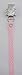 Girls pacifier soother dummy holder clip {baby pink polka dots -teddy bear}