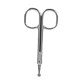 Mini Nose Hair Scissors Straight Round Tip