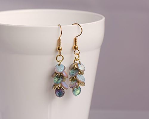 Mermaid Tail Dangle Earrings - Gold